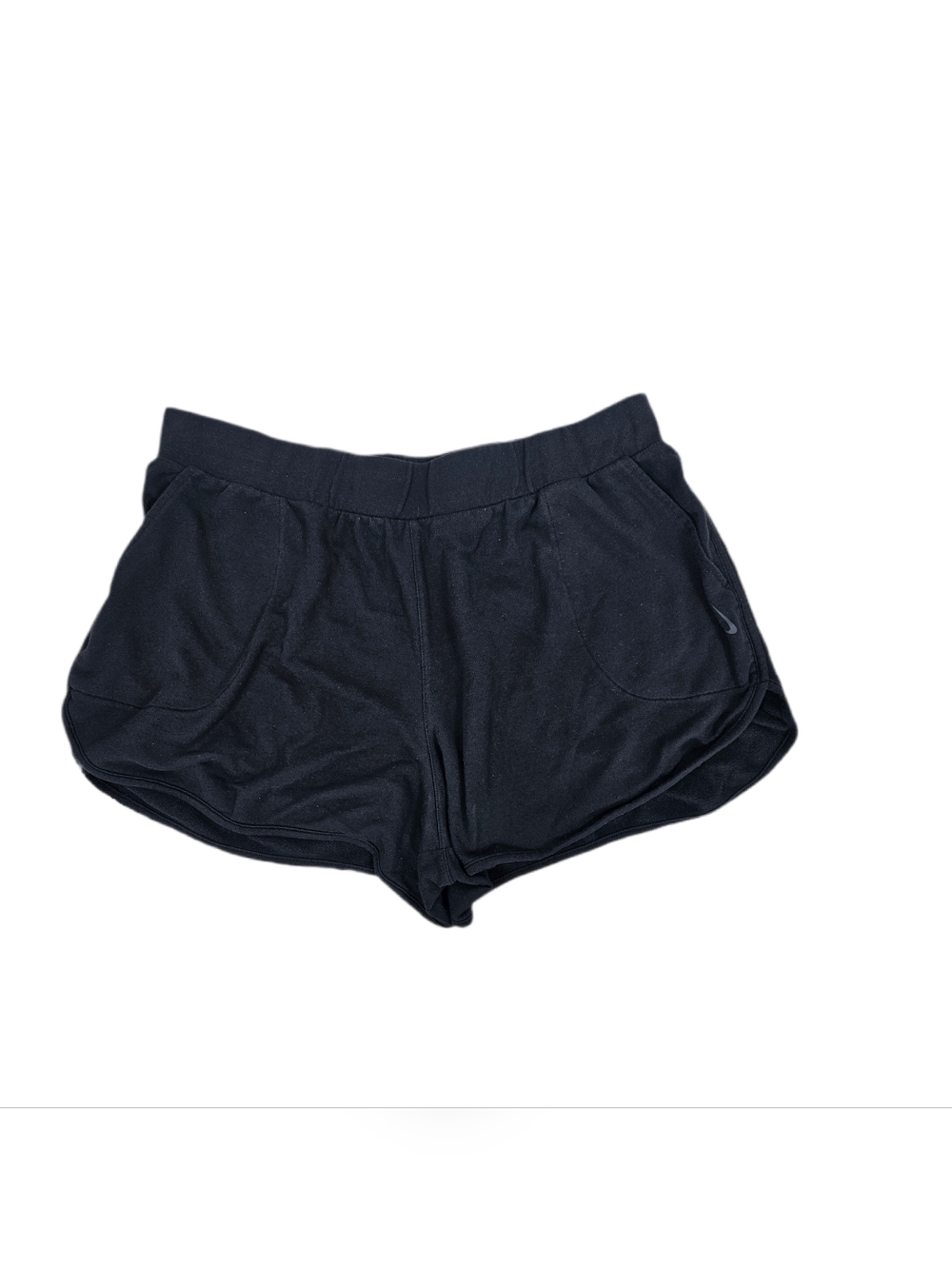 Nike Sweat Shorts Womens 2x Black Pockets Elastic Waistband Gym Athleisure